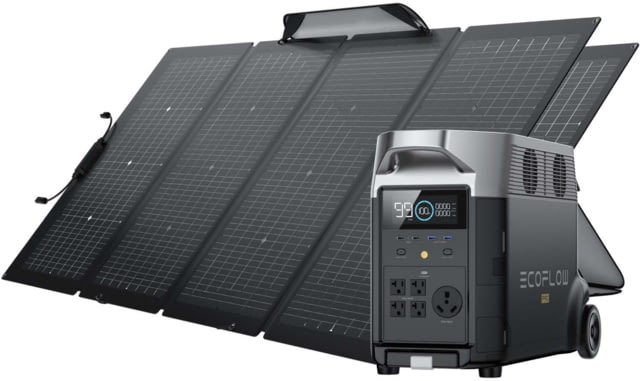 EcoFlow DELTA Pro w/ 2 Solar Panel 220W Black
