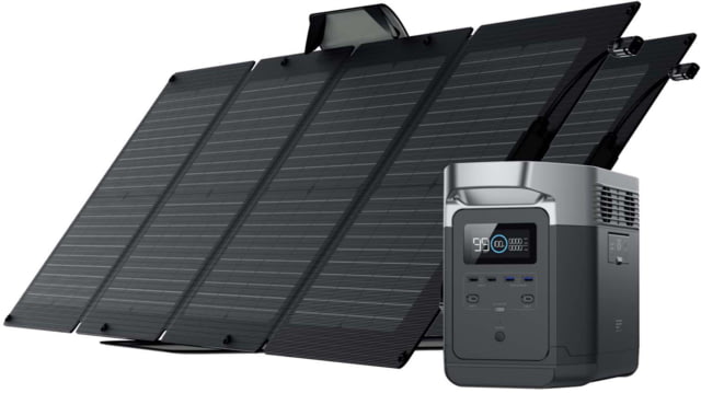 EcoFlow Portable Power Station w/1 Solar Panel 110W Black