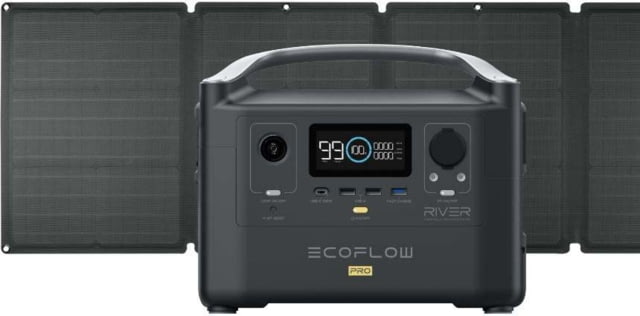 EcoFlow RIVER Pro w/1 Solar Panel 110W Black