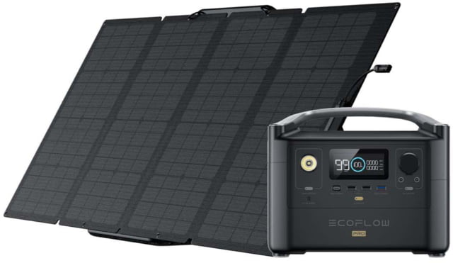 EcoFlow RIVER Pro w/1 Solar Panel 160W Black