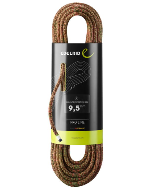 Edelrid Eagle Light Protect Pro Dry 9.5mm Climbing Rope Neon Pink/Neon Green 60m