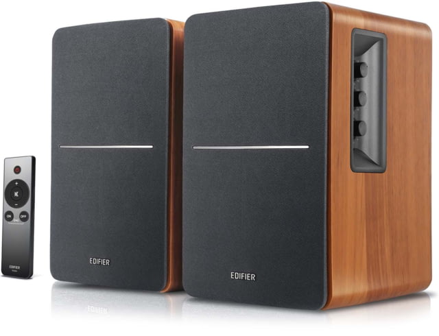 Edifier R1280Ts Powered Bookshelf w/Sub Out Speaker Brown Medium