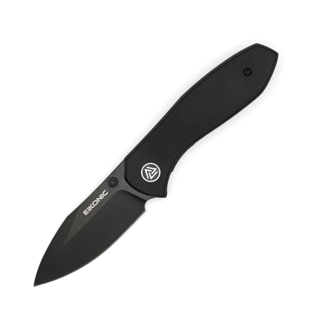 EIKONIC Knife Company Kasador Folding Knife 2.7in D2 Steel w/ Rockwell Hardness of 59-60 Micarta Handle Black/Black