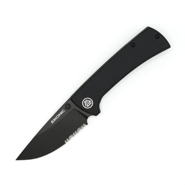 EIKONIC Knife Company RCK9 Folding Knife 2.9in D2 Steel G10 Handle Black/Black Serrated