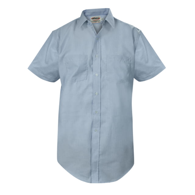 Elbeco Express Short Sleeve Dress Shirt - Mens 19 in Medium Blue