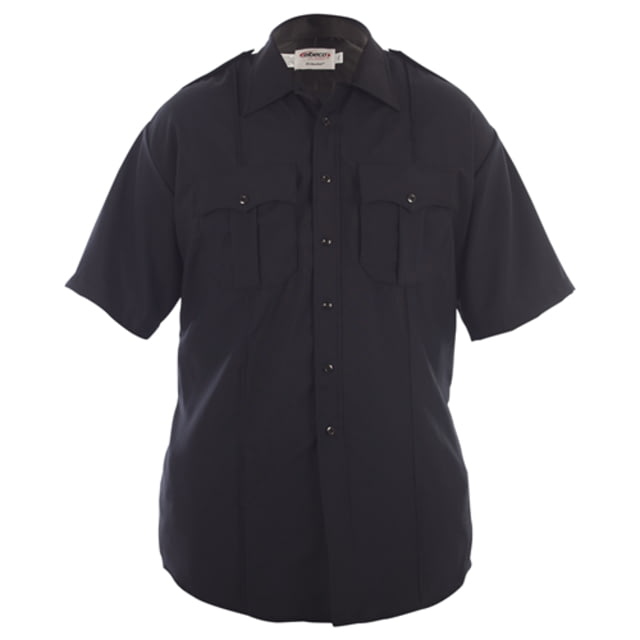 Elbeco Distinction Short Sleeve Poly/Wool Shirt - Mens 15.5 in Navy