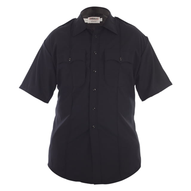 Elbeco Distinction West Coast Short Sleeve Poly/Wool Shirt - Mens 14.5 in Navy