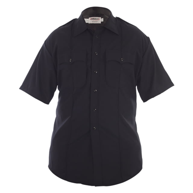 Elbeco Distinction West Coast Short Sleeve Poly/Wool Shirt - Mens 16.5 in Navy