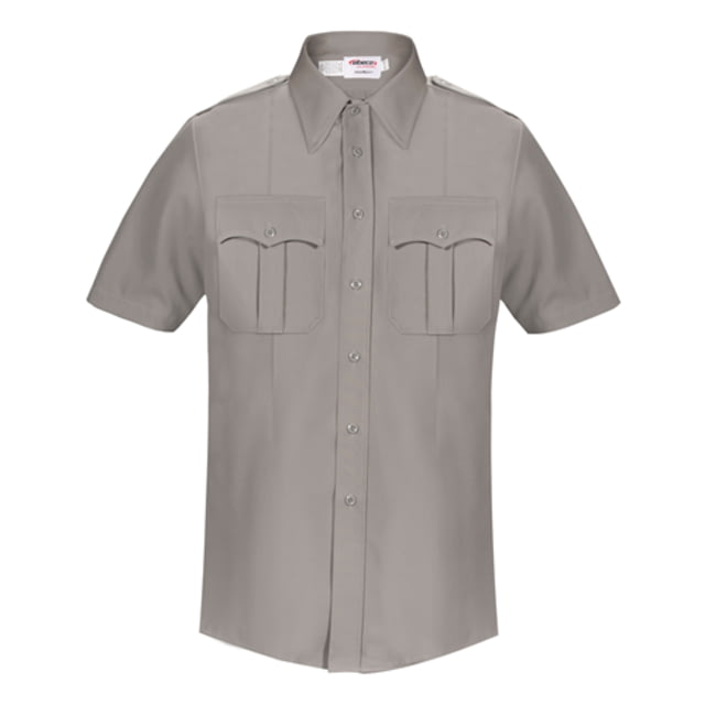 Elbeco DutyMaxx Short Sleeve Poly/Rayon Stretch Shirt - Mens 18.5 in Gray