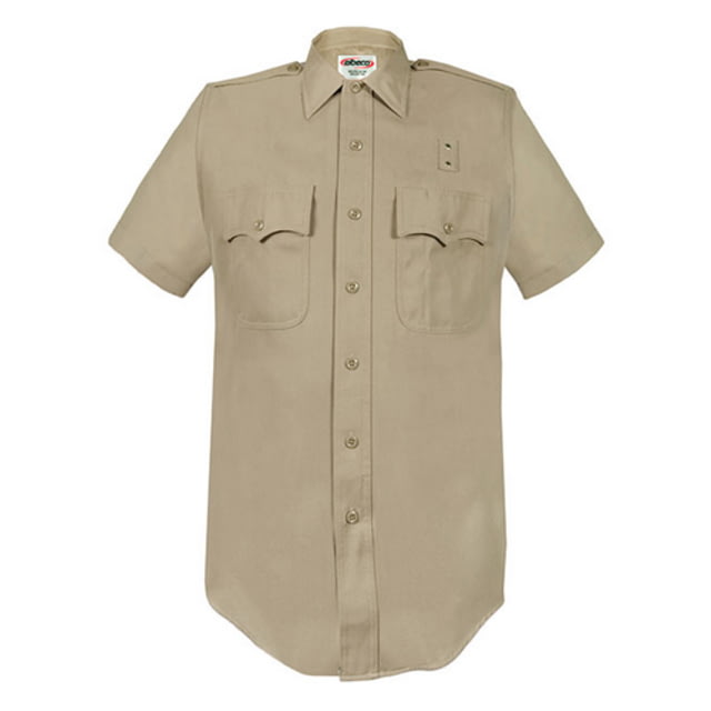 Elbeco LA County Sheriff Short Sleeve Poly/Wool Shirt - Mens 16.5 in Silver Tan