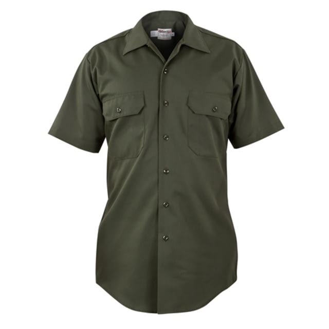 Elbeco LA County Sheriff Poly/Cotton Short Sleeve Shirt - Mens Medium Silver Tan