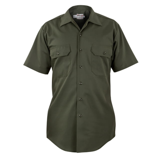 Elbeco LA County Sheriff Poly/Cotton Short Sleeve Shirt - Mens Small Silver Tan