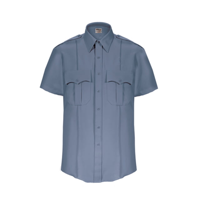 Elbeco TexTrop2 Short Sleeve Shirt - Mens 15 in French Blue