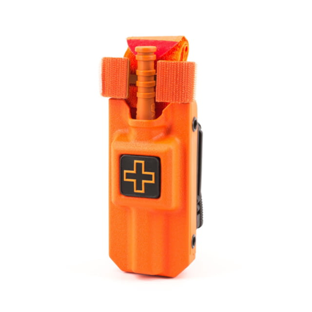 Eleven 10 Rigid TQ Case For C-A-T Gen 7 MOLLE Attachment Plain Rescue Orange