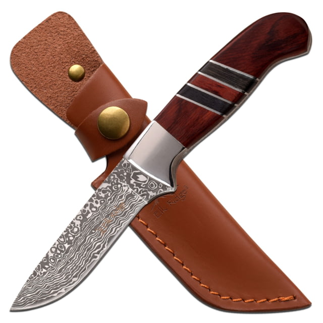 Elk Ridge Elk Ridge Drop Point Fixed Blade Knife 3.75 in 3Cr13 Stainless Steel Brown