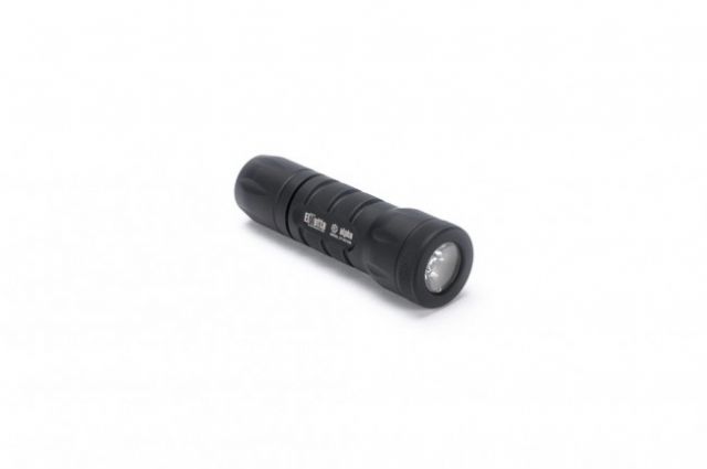 Elzetta Alpha 1-Cell LED Flashlight 415 Lumens w/Standard Bezel Ring Standard Lens High/Low Tailcap Black