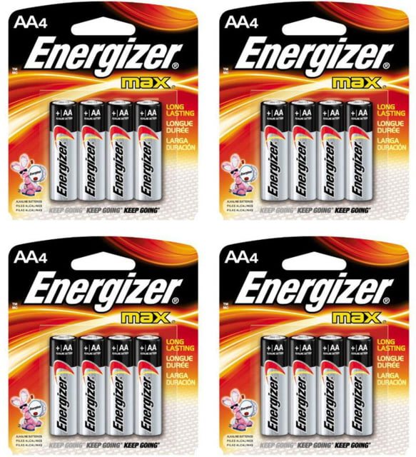 Energizer Max Alkaline AA Batteries 1.5 Volt 16 Pack