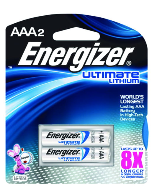 Energizer Ultimate Lithium AAA Batteries 2 Pack