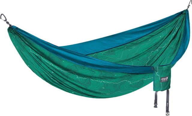 Eno DoubleNest Print Giving Back Hammocks Topo PCT/Teal One Size