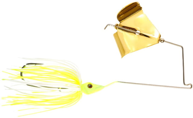 Epic Baits Buzz Bait Burner Gold Blade Chart/White 3/8 oz