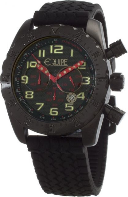 Equipe E605 Headlight Watches - Men's - 51mm Case Quartz Movement Black One Size