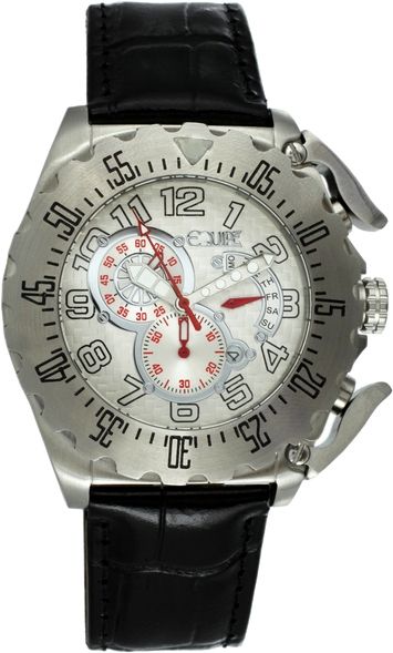 Equipe Q301 Paddle Watches - Men's - Timer Date and Weekday Subdials Quartz Silver/White One Size