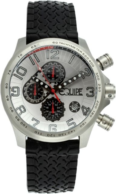 Equipe Q501 Hemi Watches Men's - Timer and Date Subdials Quartz Silver/White One Size