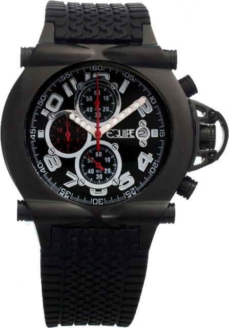 Equipe Q601 Rollbar Watches - Men's - Timer and Date Subdials Quartz Black One Size
