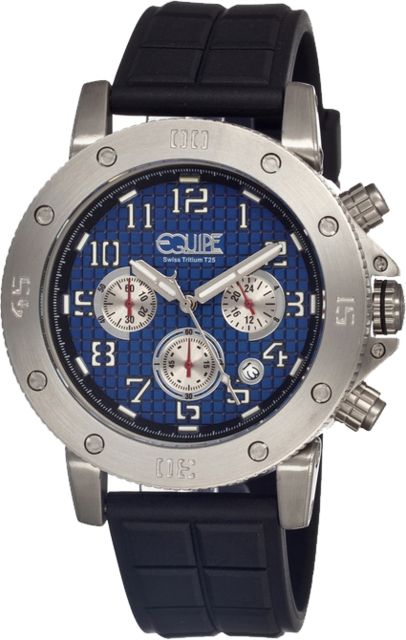 Equipe Tritium Tube Watches - Men's Silver/Blue One Size