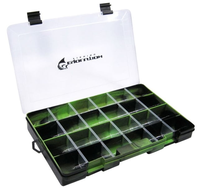 Evolution Outdoor 3700 Fishing Drift Series Colored Tackle Tray Green/Black 3700