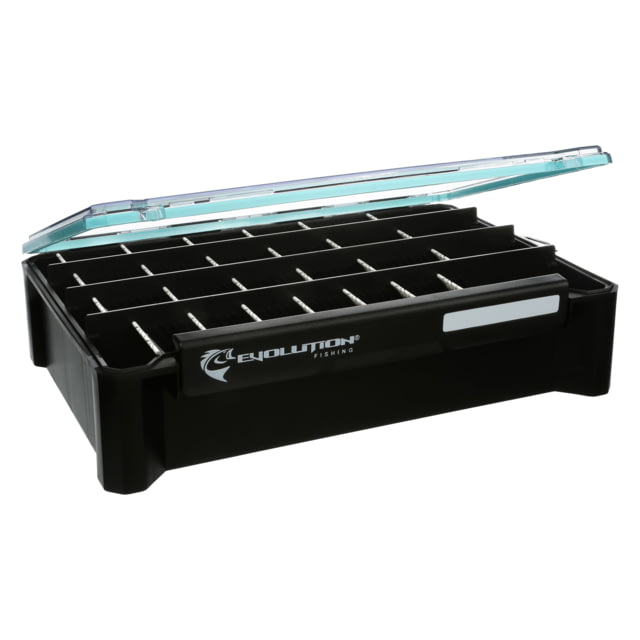 Evolution Outdoor Evolution Outdoor Ballistix Hangr 3.7D Black clear 3700 sz tackle tray