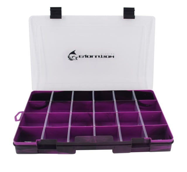 Evolution Outdoor Drift Series 3700 Colored Tackle Tray Purple/Black 3700