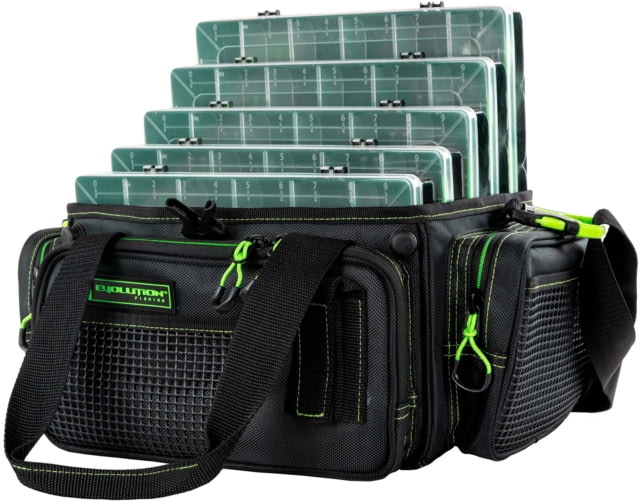 Evolution Outdoor Horizontal 3700 Drift Series Tackle Bags Green/Black