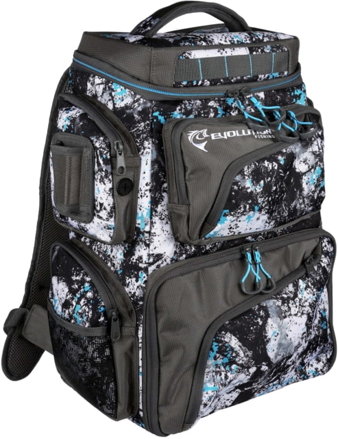 Evolution Outdoor Largemouth 3600 Tackle Backpack Includes 3 Trays Quartz Blue
