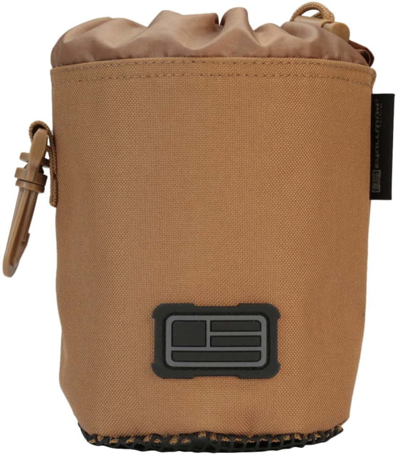 Evolution Outdoor Tactical Brass Bag Polyester Rubber Mesh Bottom Cinch Top Roll-Up Storage Coyote