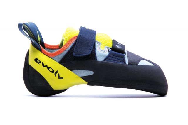 Evolv Shakra Women's Climbing Shoe Aqua/Neon Yellow 10.5 US
