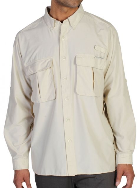 ExOfficio Air Strip Long Sleeve Shirt - Men's Bone Medium
