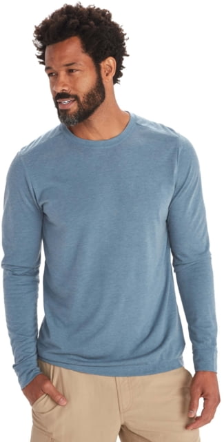 ExOfficio BA Solaro Long Sleeve - Men's Steel Blue S  Blue-S