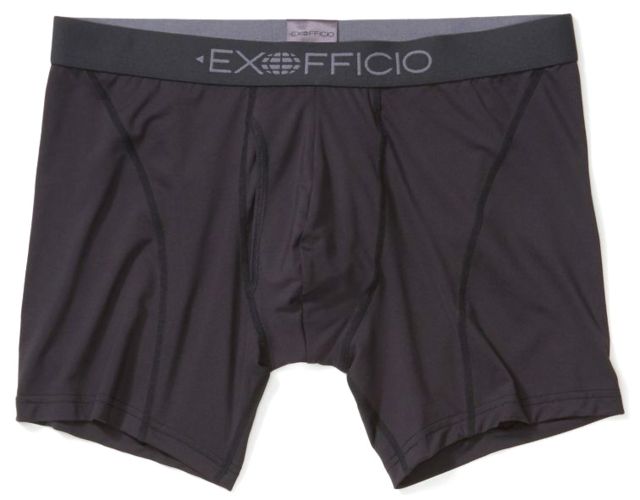 ExOfficio Give-N-Go Sport 2.0 Boxer Brief - Men's Black/Black Small 6 in