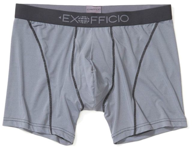 ExOfficio Give-N-Go Sport 2.0 Boxer Brief - Men's Steel Onyx/Black Small 6 in