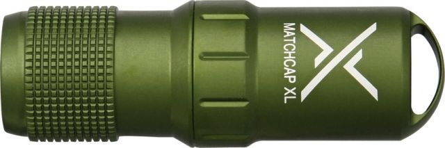 Exotac MATCHCAP XL Survival Match Case with Strikers Olive Drab ET1200OD