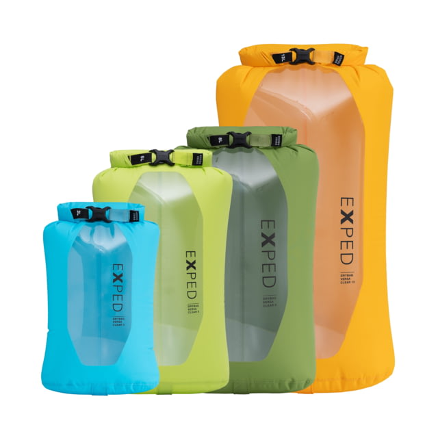 Exped Versa Clear Set 3/5/8/13 Dry Bag Assorted Multi-Size