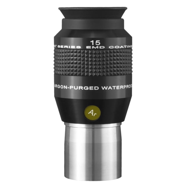 Explore Scientific Explore Scientific 15 mm 52 Degrees Series Waterproof Eyepiece Black w/ white lettering ES logo