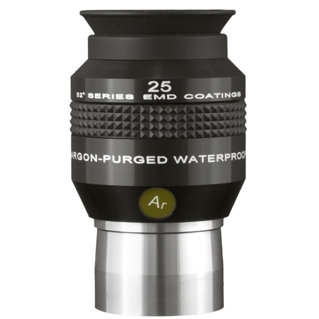 Explore Scientific Explore Scientific 25 mm 52 Degrees Series Waterproof Eyepiece Black w/ white lettering ES logo