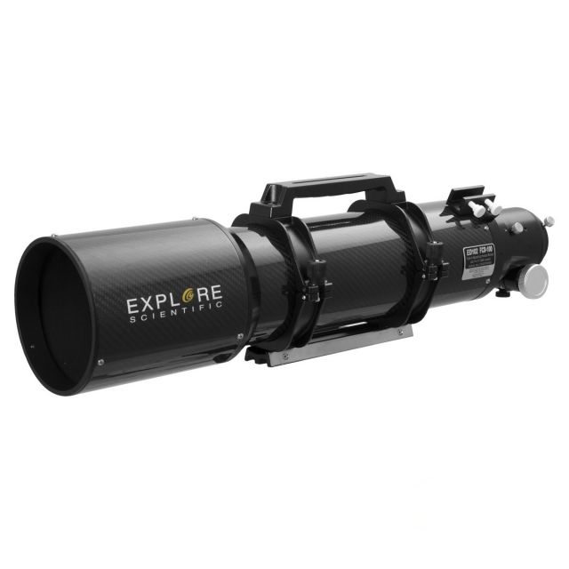 Explore Scientific ED102 Carbon Fiber f/7 Air Spaced Triplet with Hoya FCD100 Optics and Integrated Dew Shield Carbon Fiber