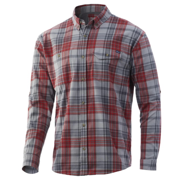 Huk Performance Fishing HUK Performance Fishing Huk Rutledge Fishing Flannel Baltic Sea S A0826EEC AT