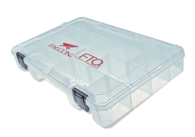 Falcon Rods FTO Utility Box Small Clear 11 in x 7.25 x 1.75 in