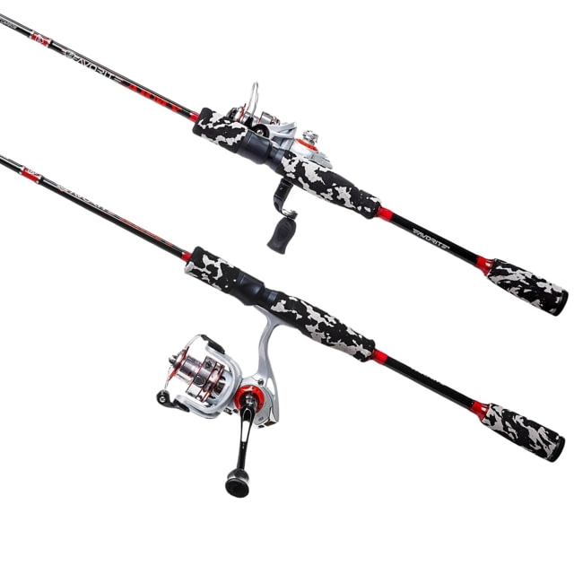Favorite Fishing Army Spinning Combo 6ft 6in Medium Black/Red