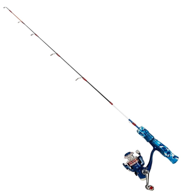 Favorite Fishing Defender Ice Rod Combo 28in Light Red/White/Blue