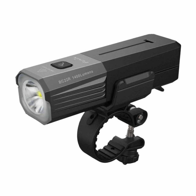Fenix Lighting BC22R Lithium Ion 1400 Lumens Bike Lights Gray/Black
